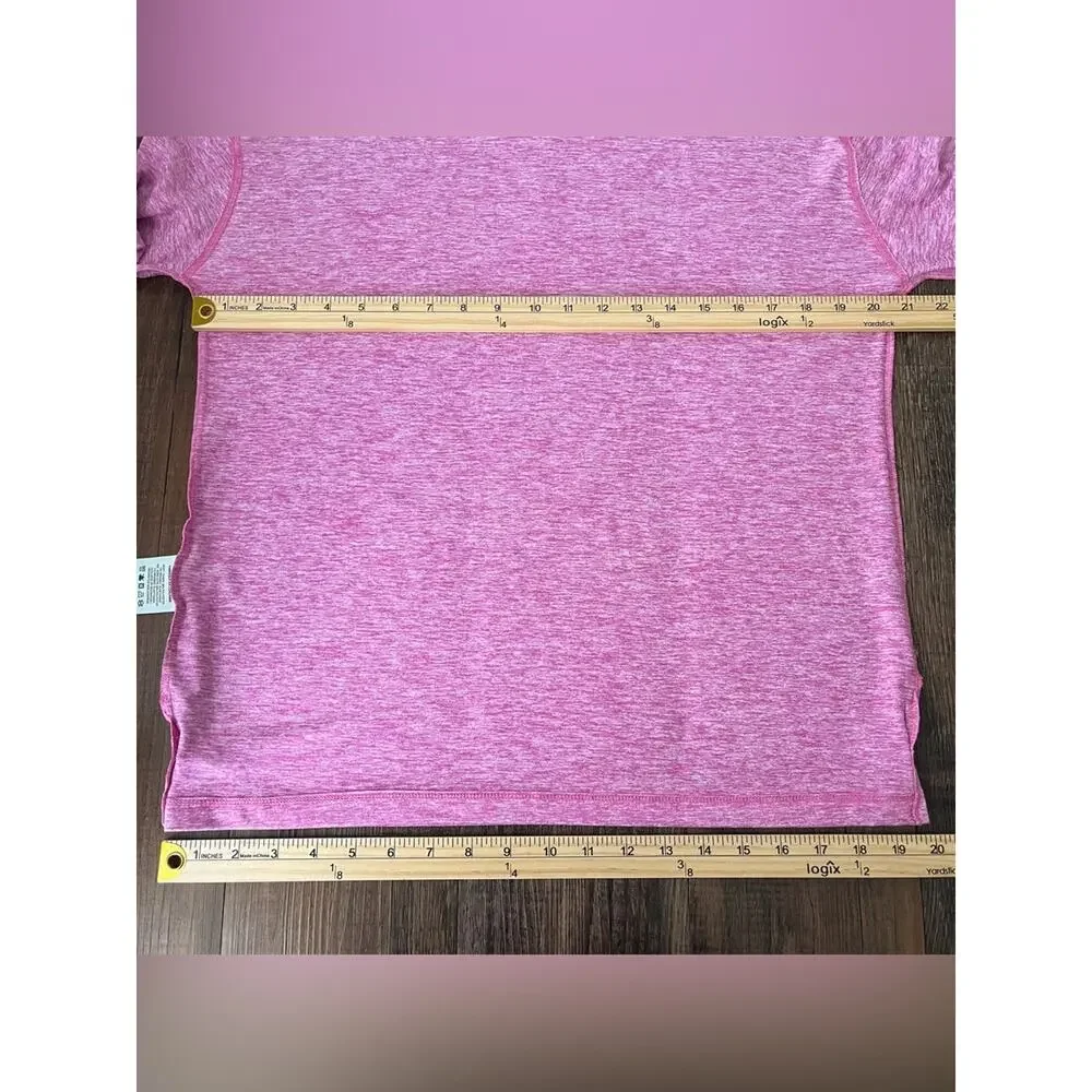 Nike Dri-Fit Running Top Long Sleeve Crewneck Shirt Thumbholes Size Medium Pink